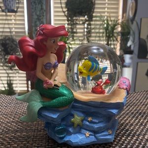 Disney’s “The Little Mermaid” Snow globe “Under The Sea” 1988 Rare Vintage